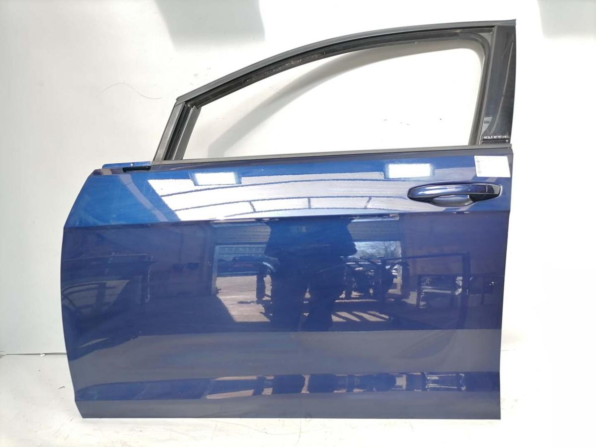 VW Golf 7 original T&uuml;r vorn links LC5B Atlantic Blue Rohbau Facelift Bj.2020